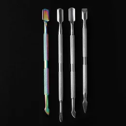 Beracky Two Styles Arcobaleno Acciaio inossidabile Fumo Dabber Strumento Inebriante Strumenti Dab in titanio per Banger al quarzo Chiodi Bong per acqua in vetro Piattaforme petrolifere