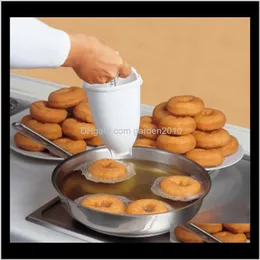 Baking Moulds Wholesale Mould Easy Fast Portable Donut Maker Manual Waffle Dispenser Doughnut Hine Plastic Lightweight Wb1818 Qrun6 Ylboa