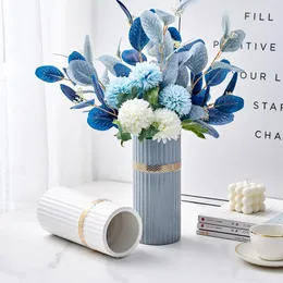 Vasos nórdico vaso cerâmico decorativo vasos de flores modernas sala de estar decoração acessórios minimalista decoração casamento peça central de casamento