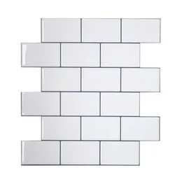 Vividtiles tjockare tunnelbana plattor skal och pinne premium väggplattor pinne på kakel kök backsplash - 5 stycken pack 210929