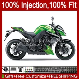 川崎忍者Z-1000 Z 1000 R 2010-2013 Z-1000R Z1000 10 11 12 13 Z1000R 2011年2011年2012年013 OEM BodyWork Blk Green工場