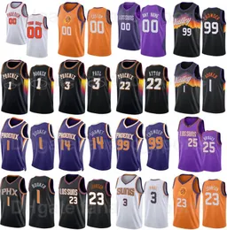 75th Anniversary Basketball Print Chris Paul Jersey 3 Jae Crowder 99 Frank Kaminsky 8 JaVale McGee 00 Devin Booker 1 DeAndre Ayton 22 Mikal Bridges 25 Cameron Johnson