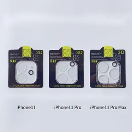 Protetores de câmeras Filme Capa de vidro temperado para iPhone 13 12 Pro Max min protetor de tela de lente com pacote de varejo UF122