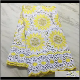 Odzież odzieżowa 100percentcotton Swiss Voile w szwajcarii Nigerian Lace Fabrics Wysoka jakość dla tissu ślubnego Dubai Fabric Drop de de