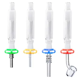 CSYC NC030 Bong per acqua in vetro Shi Sha Tubi per fumatori 10mm Quarzo Punta in ceramica Quarzo Banger Clip per unghie ShiSha Atomizzatore Dab Rig Pipe