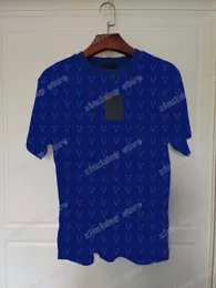 22Ss män Kvinnor Designers T-shirts Tee Emboss Letters Print Short Sleeve Man Crew Neck Paris StreetWear White Black Blue Brown M-2XL