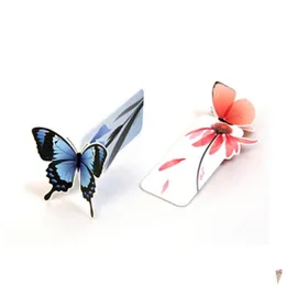 Bokmärke T 3D Butterfly Book Marks Korean Stationery Kawaii Lovely Paper Painted Vintage Bookzzi