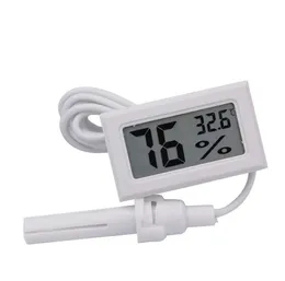 FY-12 Mini Cyfrowy termometr LCD Higrometr Temperatura Miernik Wilgotności Termometry Sonda White and Black