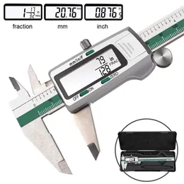 DANIU Digital Stainless Steel Caliper 150mm 6 Inches Inch/Metric/Fractions Conversion 0.01mm Resolution with Box 210922