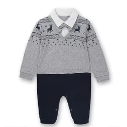 Baby Boys Clothes Infant Rompers Newborn Tuxedo One-piece Clothes Children's Bodysuit 210413