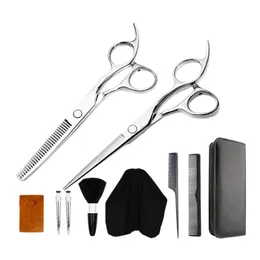 Hair Scissors 10 In 1 Cutting Shears Set With Cape Clips Comb For Salon Home
