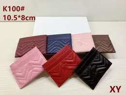 Ladies Classic High Quality Card Bag Fashion Limited Edition Luksusowa torba Projekt literowych Multi-Card Portfel unisex