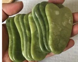 2021 Натуральный Xiuyan Stone Green Jade Guasha GUA SHA SHA Скребка доска Massager для утилизации терапии ролика