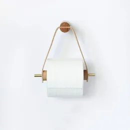 Uchwyty do papieru toaletowego Nordic Dozownik Ręcznik Drewniany uchwyt do łazienki do łazienki Kontakt Stojak do przechowywania domu P1
