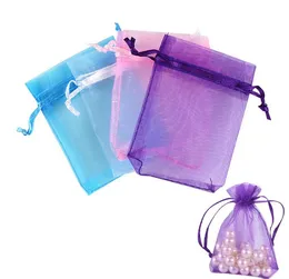 2021 NEW Pearl Bags Favor Organza Gift Candy Sheer Party Bags Pure Bag Decoration Pouches Wedding Yarn Color OfGift Bags Organz Dimd