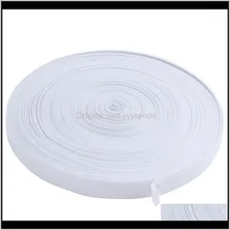 Bandas de resistência Home Family 30m comprimento Trançado elástico branco para alfaiataria roupas1 wwmqn 27zrv