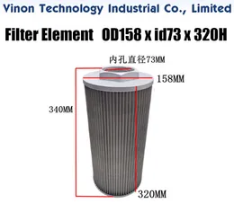 (2 шт. Пакет) OD158XD73x320HMM Ruijun Filter Element EDM Запчасти для машин WEDM. Машина для резки проволоки средней скорости