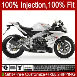 Wtryskiwanie Owiary dla Aprilia RSV4 RSV-1000 RSV 1000 RSV1000 R RR 09 10 11 12 13 14 15 39NO.69 RSV1000RR Gloss White 2009 2011 2012 2012 2013 2014 2015 RSV1000R 09-15 Zestaw