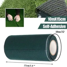 5 / 10m DIY cesped grama artificial jardim de junção de jardim à prova d 'água sintética gramado tapete autoadesivo fita adesiva para jardim q0811