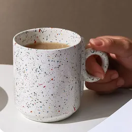 Tazze Nordic Colorful Splash-ink Tazze personalizzate in ceramica per caffè, tè e latte con manici creativi Coppia Mug Cup Kitchen Drinkware