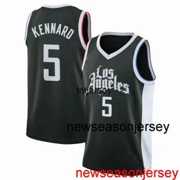 رخيصة Luke Kennard #5 2020-21 Swingman Jersey خياطة الرجال الرجال الشباب XS-6XL قمصان كرة السلة