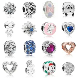 NEW 2021 100% 925 Sterling Silver796599CZ-1 Plentiful Hearts Murano Glass Charm and luxurious DIY Women Original Bracelet Fashion Jewelry