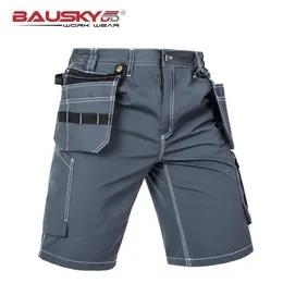 Arbeitshose Männer Arbeitskleidung Arbeit mit Werkzeug Multi Taschen Kurze Hosen für den Sommer 210716