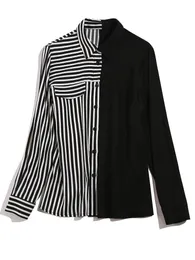 Women's Blouses & Shirts 2021 Zebra Pattern Womens Tops And Long Sleeve Bluzki Damskie Black Tunika Koszula Damska