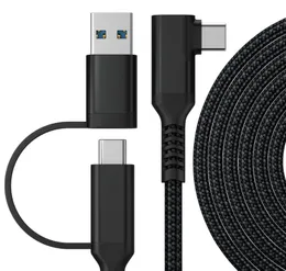 ل Oculus Quest 2 Link Cables USB 3.2 Gen 1 ارتباط كابل نوع C نقل البيانات شحن سريع شحن 3M 5M البخار VR الملحقات