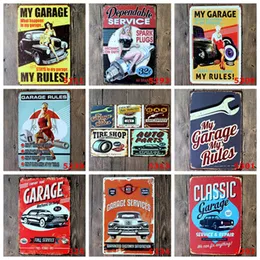 Metallplåtskyltar Målning Sinclair Motor Oil Texaco affisch hembar inredning väggkonstbilder Vintage Garageskylt Man Cave RetroSigns 20X30cm WLL628