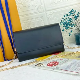 Vintage Zincir Tasarımcı Crossbody Çanta Moda Kadınlar Çapraz Vücut Çantaları Lüks Pürüzsüz Deri Kahverengi Eski Çiçek Omuz Çantası Bayan Sosyete Kız Rahat Kadın Çanta