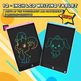 12 tum LCD -skrivning Tablett Electronic Drawing Doodle Board Digital Colorful Handwriting Pad Gift for Kids and Adult Protect Eyes UF622