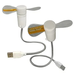 BL-S01-1 Time Display Mini USB Fan Creative Gift With LED Light Cool Gadget för bärbar datordator