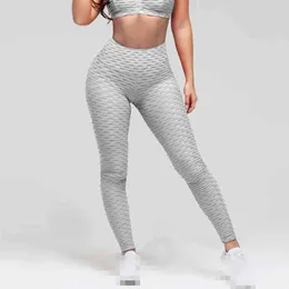 Woman Sport Leggings High Waist Compression Scrunch Butt Lift Fitness Pants Gym Deportiva Pantalones Mujer Workout Clothing 210514