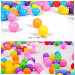 Sand Play Toys Gifts100pcs/Lot Eco-vänliga Colorf Soft Plastic Water Pool Ocean Outdoor Fun Sports Drop Delivery 2021 Skxot