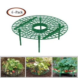 Andra trädgårdstillbehör 6 / 8pcs Strawberry Stand Frame Holde Plant Växande Stöd Balkong Planterning Rack Fruktstöd Grönsaker