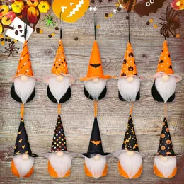 Halloweenowa dekoracja lalka wisiorek bez twarzy lalki nietoperz czaszki bania szpiczasty kapelusz Rudolph lalki wisiorki domowe dekoracje przyjęcia dostawy