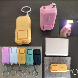 Alarme pessoal de defesa pessoal 130db Mulheres de menina velha segurança proteger o grito de segurança alerta com luz led keychain boa qualidade