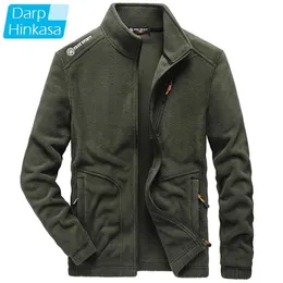 DARPHINKASA Winter Warm Fleece Jacket Men Brand Casual Fashion Thick Parkas Coat Plus Size 5Xl 211214