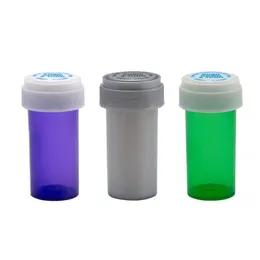 2021 Acrylic Plastic Storage Stash Jar 13 Dram Push Down Turn Vial Container Pill Case Box Herb Container Smoking Accessory