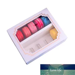 10pcs/set DIY Paperboard Cake Packaging Chocolate Holder Biscuit Storage Wedding Home With Window Decoration Macarons Box Gift Factory price expert design Quality
