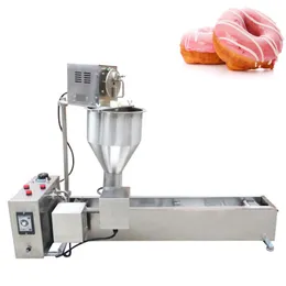 Automatic Commercial Donut Machine Single Row Auto Doughnut Maker Electric Donut Fry Machine Intelligent Control Panel 2500W