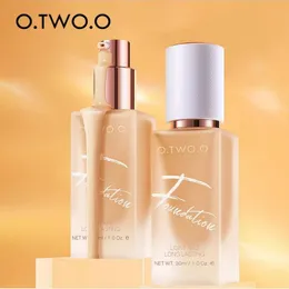 O.Two.o 30 ml Fundação de Base de Rosto Líquido Fundação Completa Cobertura Profissional Corretivo À Prova D 'Água Easy Wear Controle de Óleo