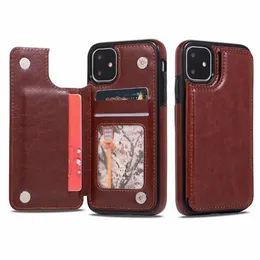 Luxury PU Leather Phone Cases for Phone 13 12 11 Pro Max Wallet Case XR Xs SE Back Cover Kickstand Card Bag