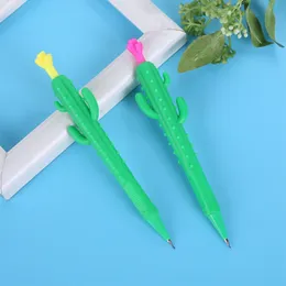 2pcs/ lot 0.5mmm Cute Green Cactus Mechanical Pencils Kids Student Stationery