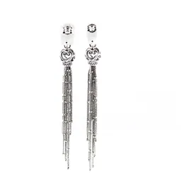 Enchanted Tassels Drop Earrings for Women 925 Sterling Silver Earring Fine Jewelry brincos pendientes mujer