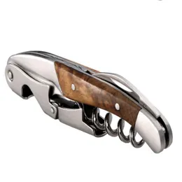 hippocampus Stainless Steel Red Wine Shadow wood Bottle Opener Multi Function Beer Can Corkscrew Openers For Wedding part gift