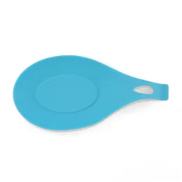 Multipurpose Silicone Spoon Rest Pad Food Grade Silicone Spoon Put Mat Device Köksredskap Kök CCF7446