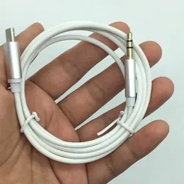 2021 Najnowszy Type-C Kable USB Mężczyzna do 3,5 mm Jack Słuchawki Samochód Stereo Aux Audio Cable Cord Adapter do Huawei Samsung