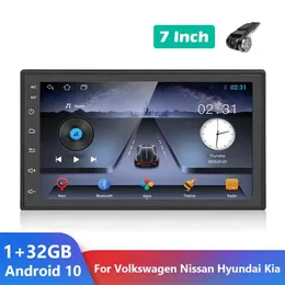 1 + 32G 2 DIN автомобиль радио GPS Android 10.0 7 "для Volkswagen Nissan Hyunda Kia Toyot Sear Universal 2din Multimedia Player